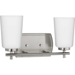 Progress Lighting - P300466-009 - Two Light Bath - Adley - Brushed Nickel