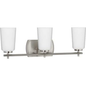 Progress Lighting - P300467-009 - Three Light Bath - Adley - Brushed Nickel