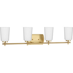 Progress Lighting - P300468-012 - Four Light Bath - Adley - Satin Brass