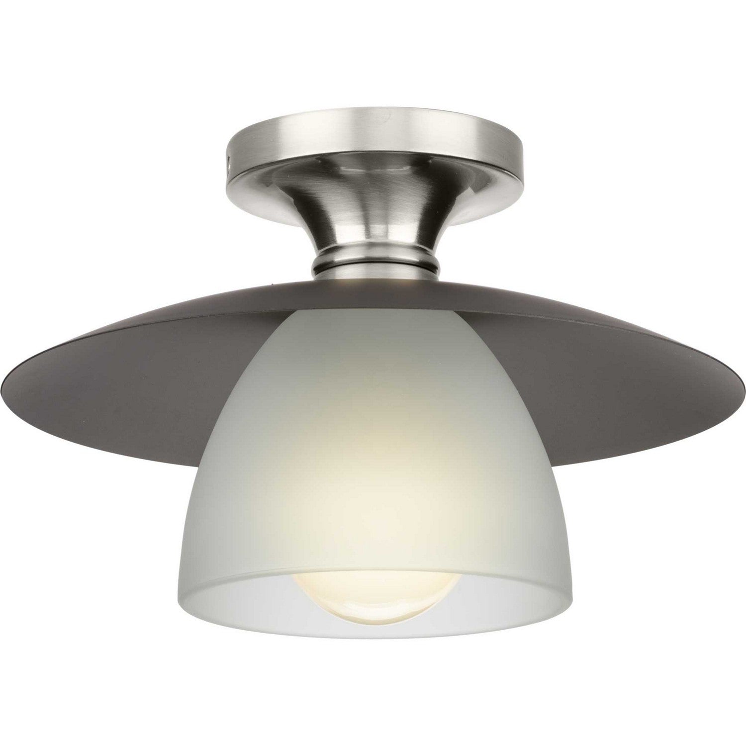 Progress Lighting - P350233-009 - One Light Semi Flush Mount - Trimble - Brushed Nickel