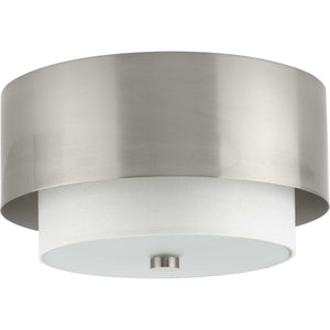 Progress Lighting - P350249-009 - Two Light Flush Mount - Silva - Brushed Nickel