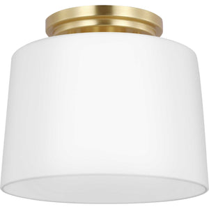 Progress Lighting - P350260-012 - One Light Flush Mount - Adley - Satin Brass