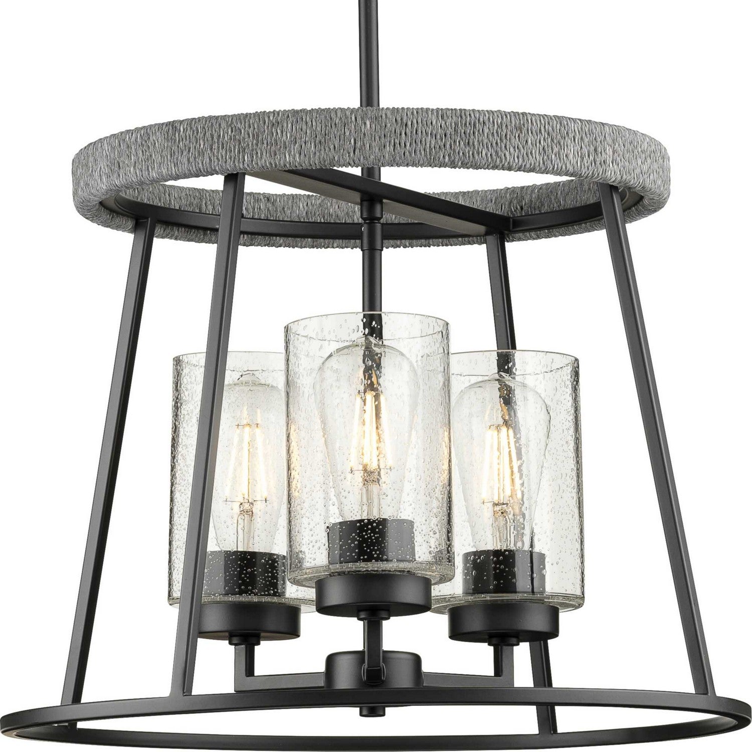 Progress Lighting - P400321-31M - Three Light Chandelier - Laramie - Matte Black