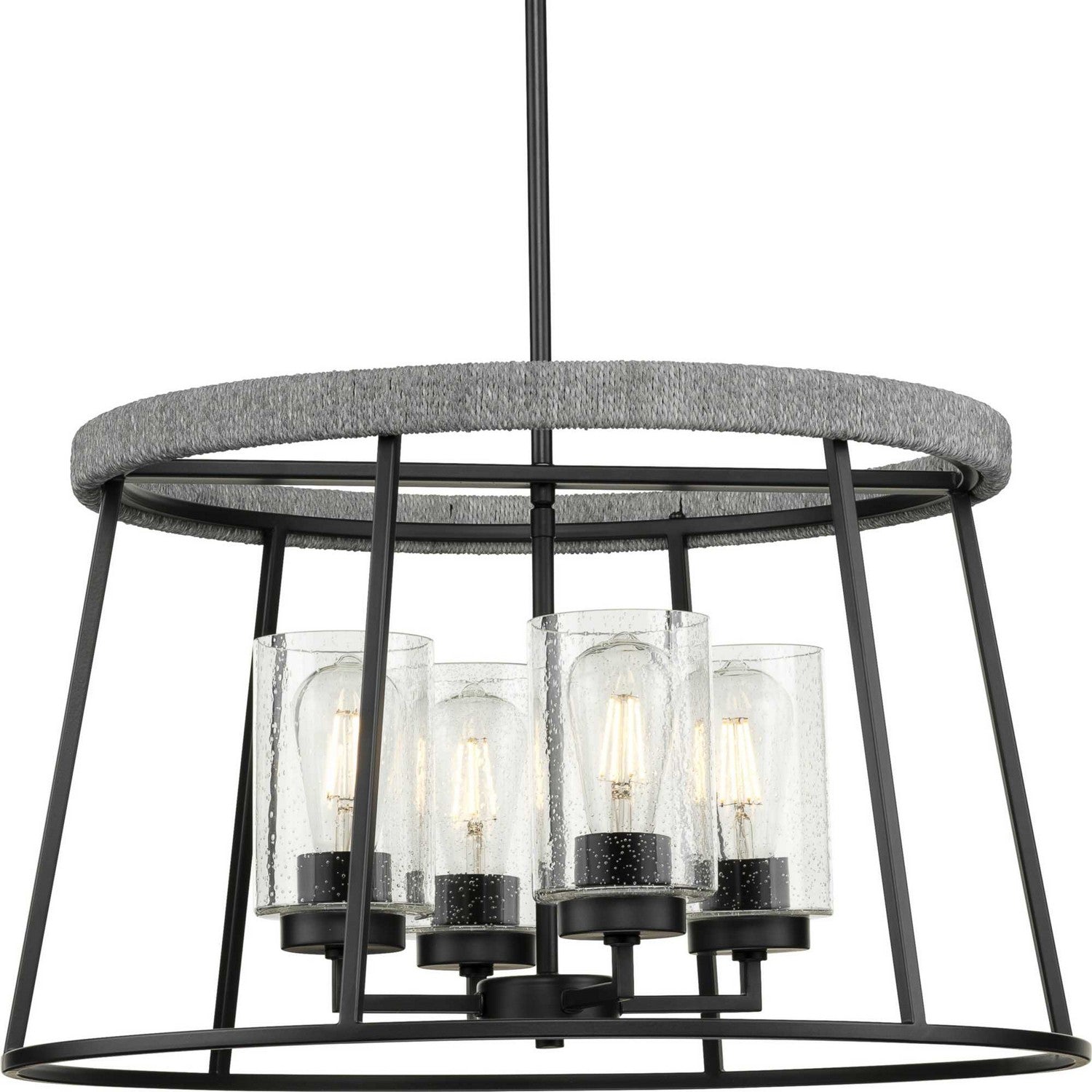 Progress Lighting - P400322-31M - Four Light Chandelier - Laramie - Matte Black