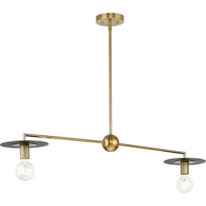 Progress Lighting - P400336-109 - Two Light Linear Chandelier - Trimble - Brushed Bronze