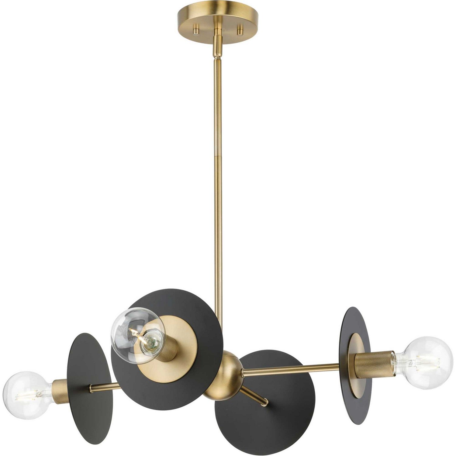 Progress Lighting - P400337-109 - Four Light Chandelier - Trimble - Brushed Bronze