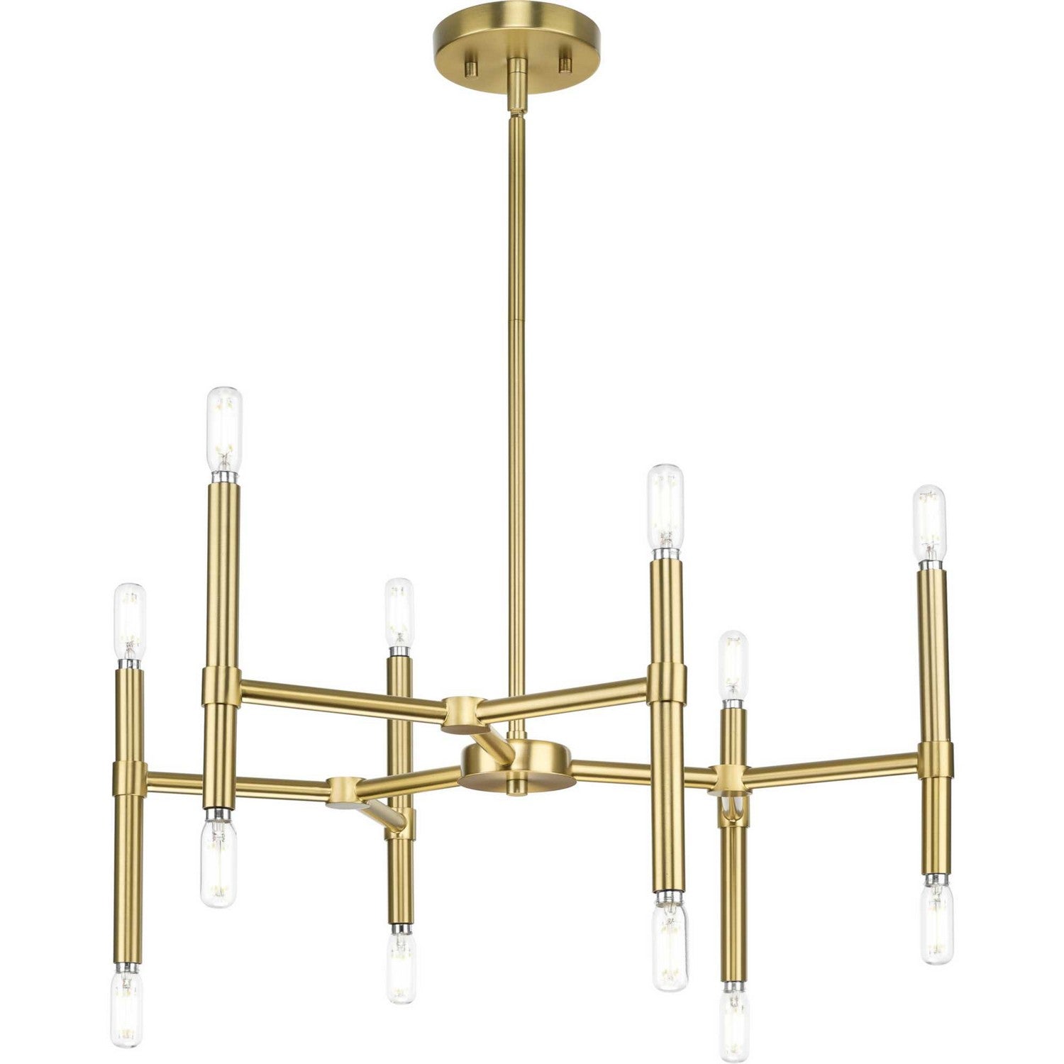 Progress Lighting - P400339-191 - 12 Light Chandelier - Arya - Brushed Gold