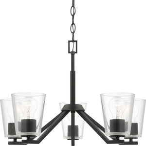 Progress Lighting - P400341-31M - Five Light Chandelier - Vertex - Matte Black