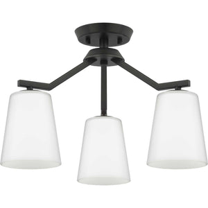 Progress Lighting - P400342-31M - Three Light Chandelier Conv - Vertex - Matte Black