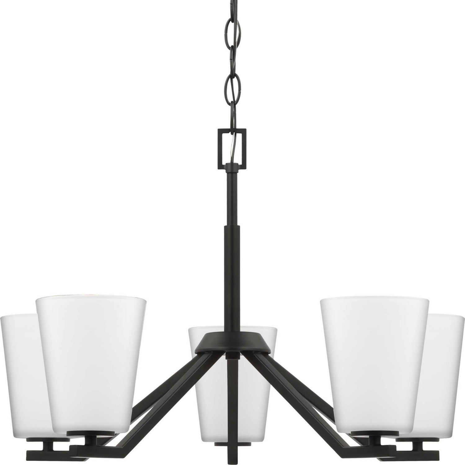 Progress Lighting - P400343-31M - Five Light Chandelier - Vertex - Matte Black