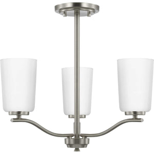 Progress Lighting - P400349-009 - Three Light Chandelier Conv - Adley - Brushed Nickel