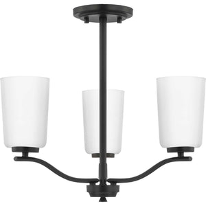 Progress Lighting - P400349-31M - Three Light Chandelier Conv - Adley - Matte Black