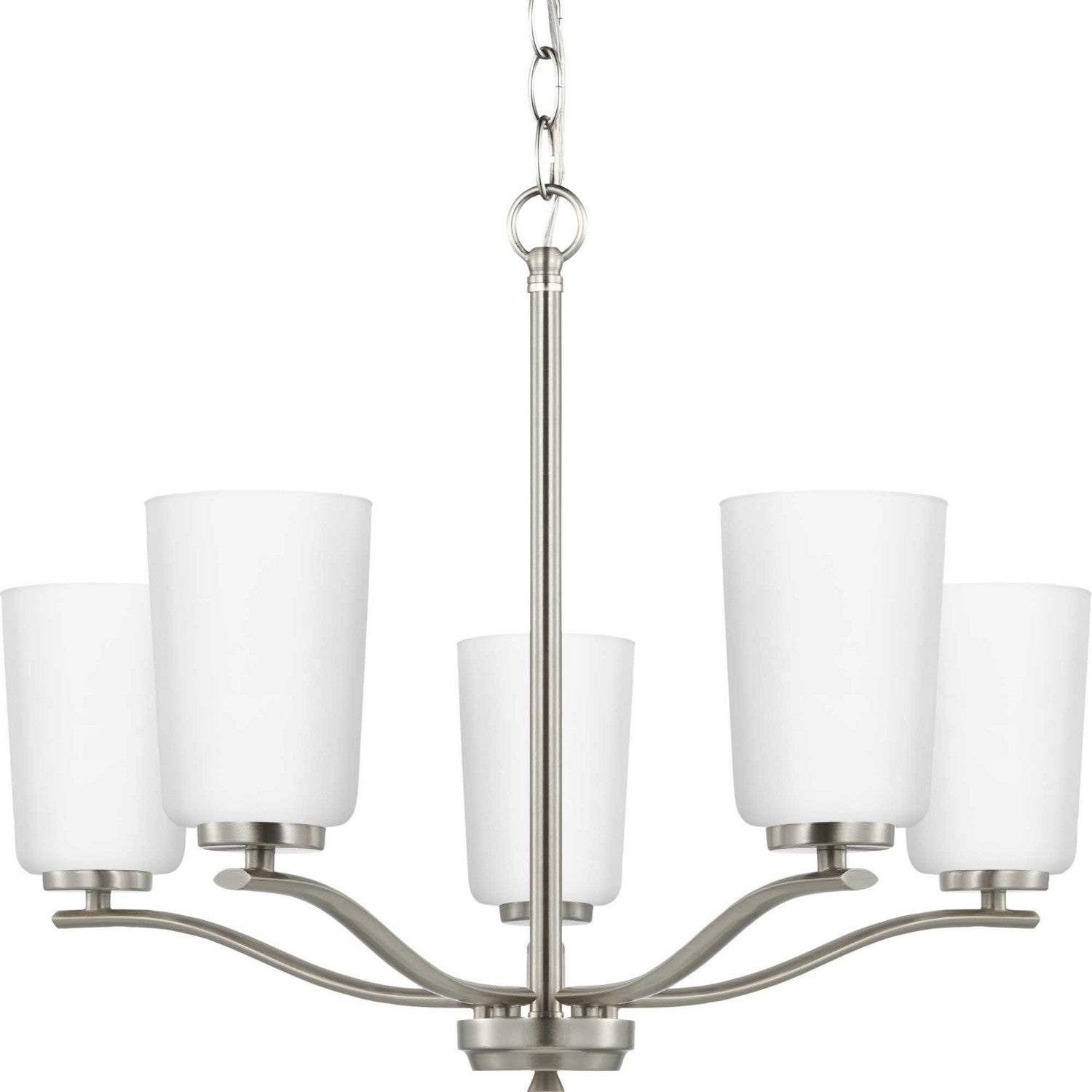 Progress Lighting - P400350-009 - Five Light Chandelier - Adley - Brushed Nickel