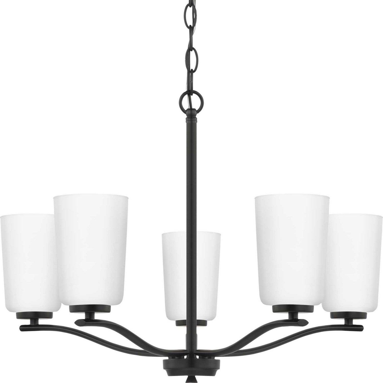 Progress Lighting - P400350-31M - Five Light Chandelier - Adley - Matte Black