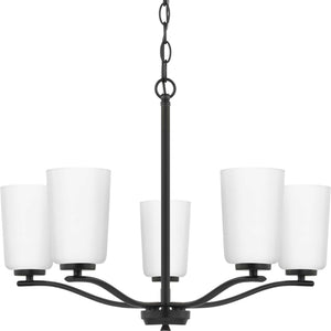 Progress Lighting - P400350-31M - Five Light Chandelier - Adley - Matte Black