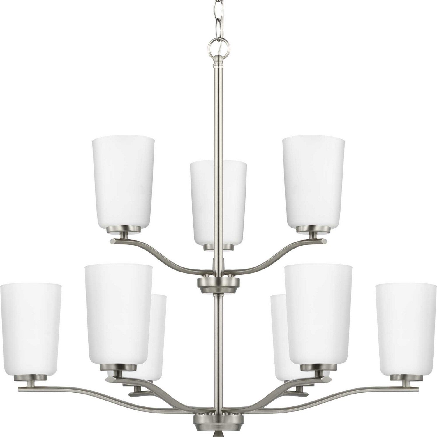 Progress Lighting - P400351-009 - Nine Light Chandelier - Adley - Brushed Nickel