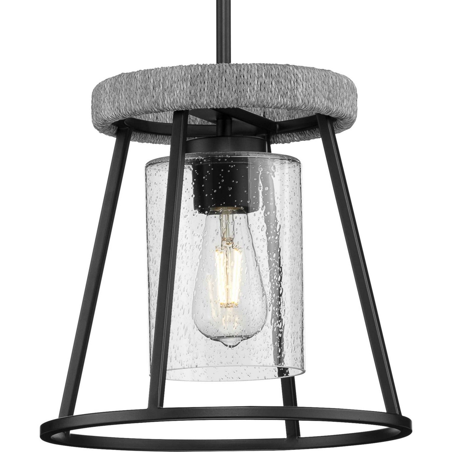 Progress Lighting - P500413-31M - One Light Pendant - Laramie - Matte Black