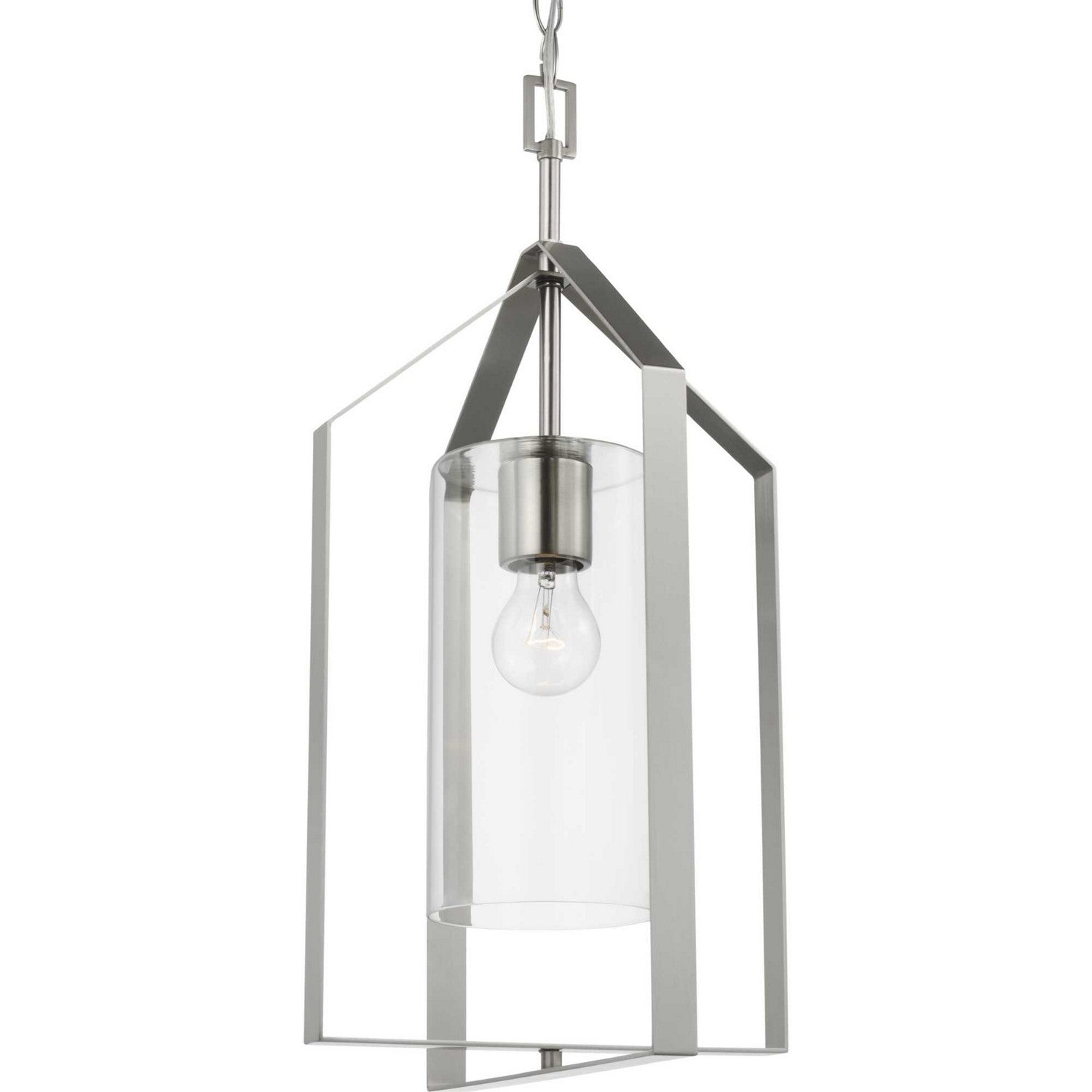 Progress Lighting - P500431-009 - One Light Foyer Pendant - Vertex - Brushed Nickel