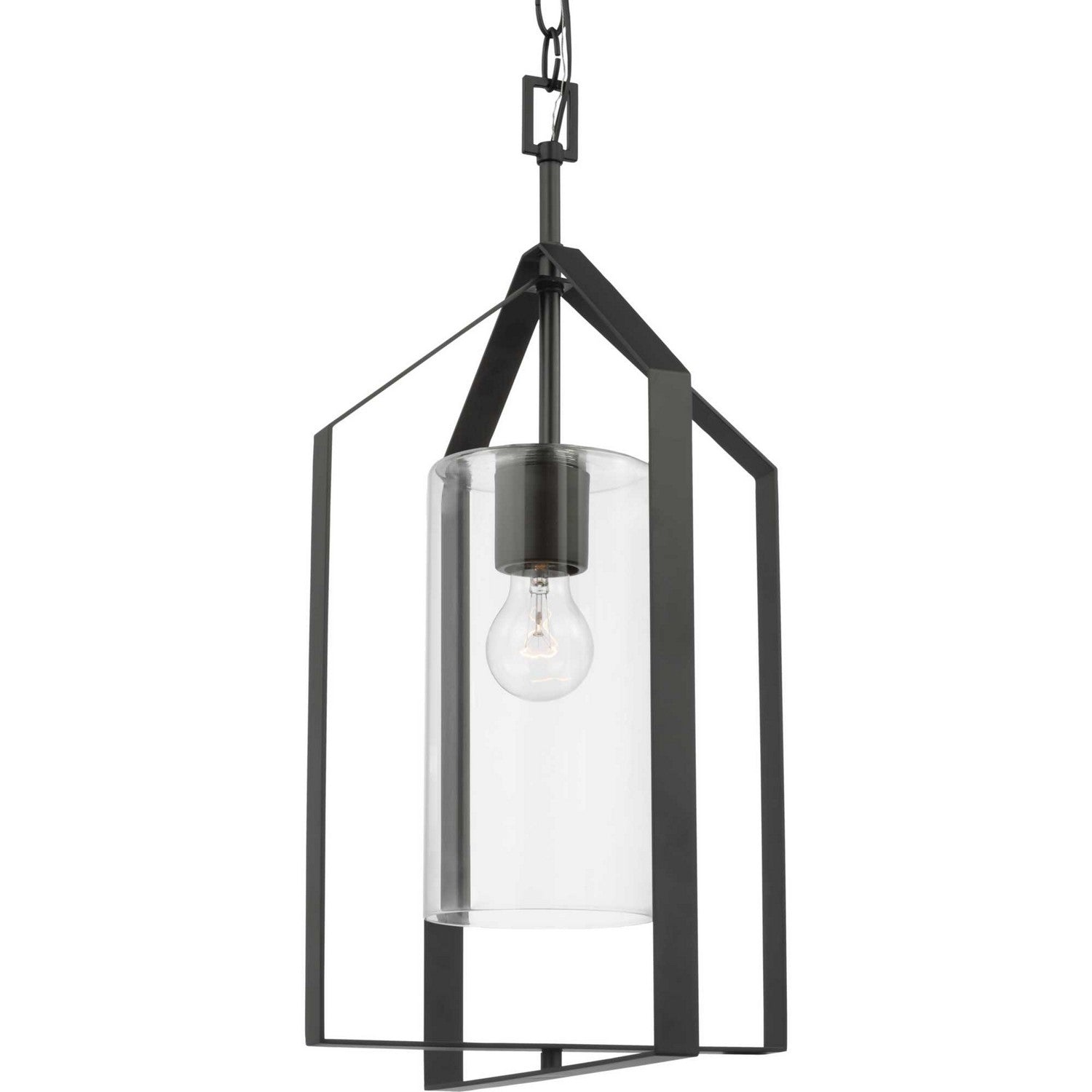 Progress Lighting - P500431-31M - One Light Foyer Pendant - Vertex - Matte Black