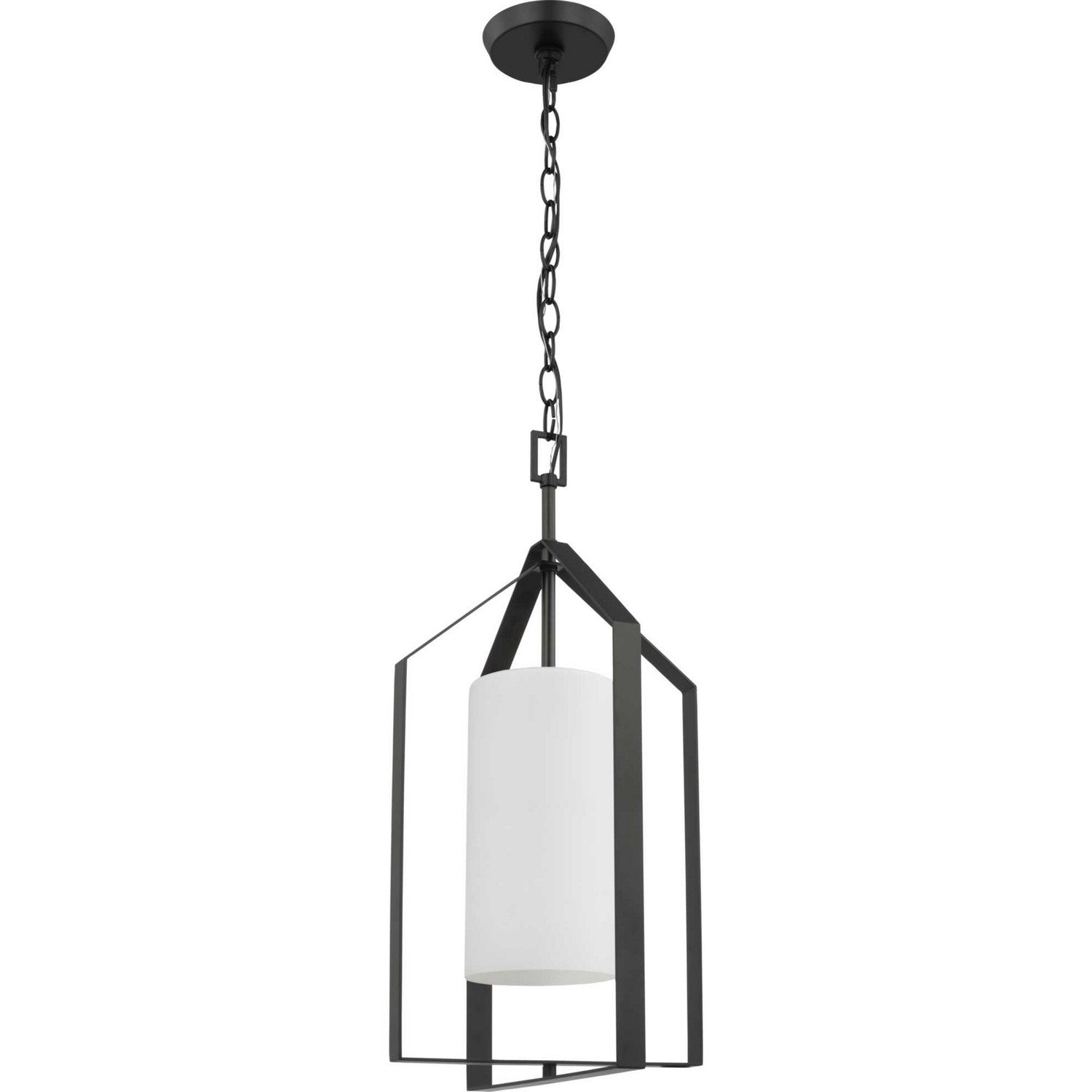 Progress Lighting - P500433-31M - One Light Foyer Pendant - Vertex - Matte Black