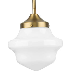 Progress Lighting - P5196-163 - One Light Pendant - School House - Vintage Brass