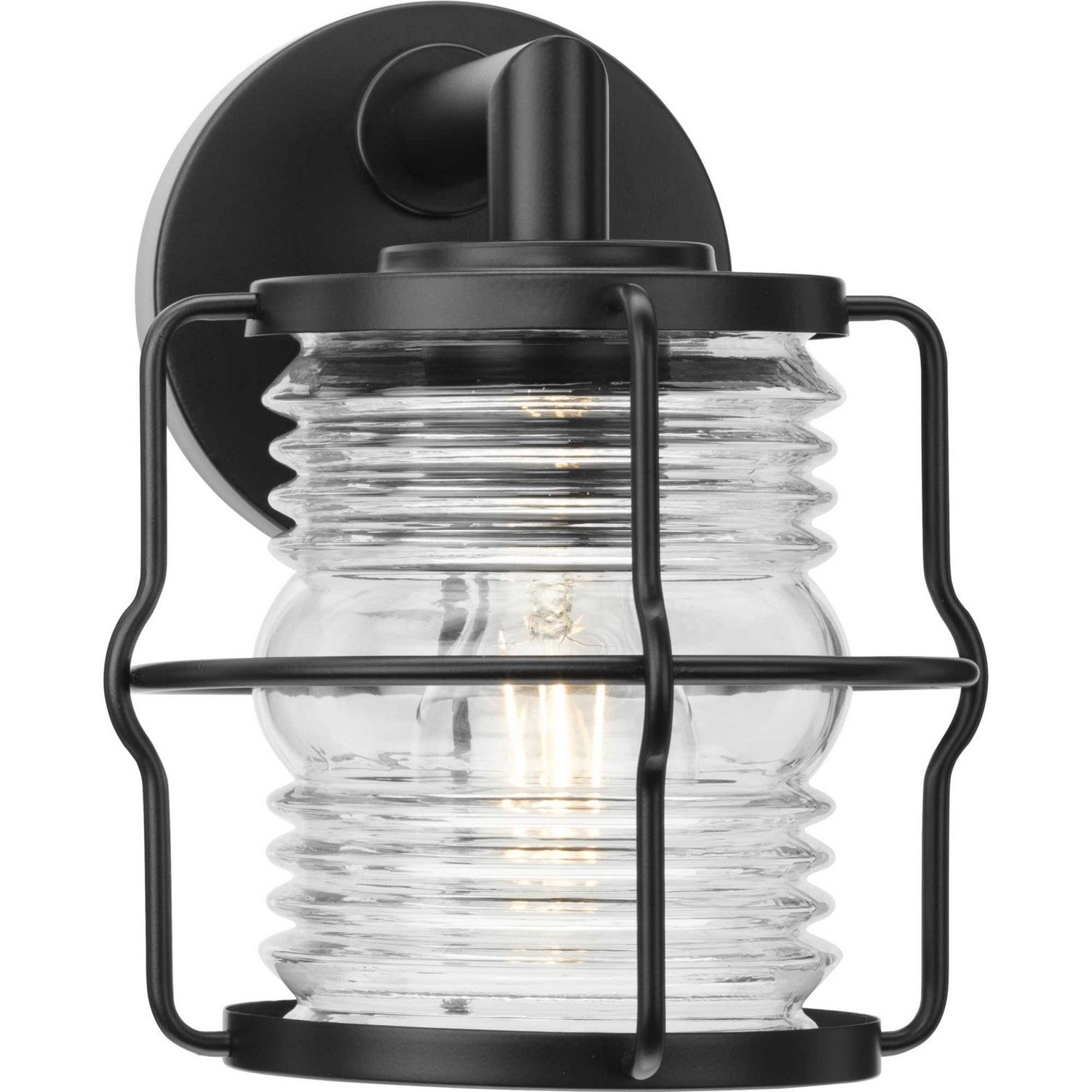 Progress Lighting - P560340-31M - One Light Outdoor Wall Lantern - Keegan - Matte Black