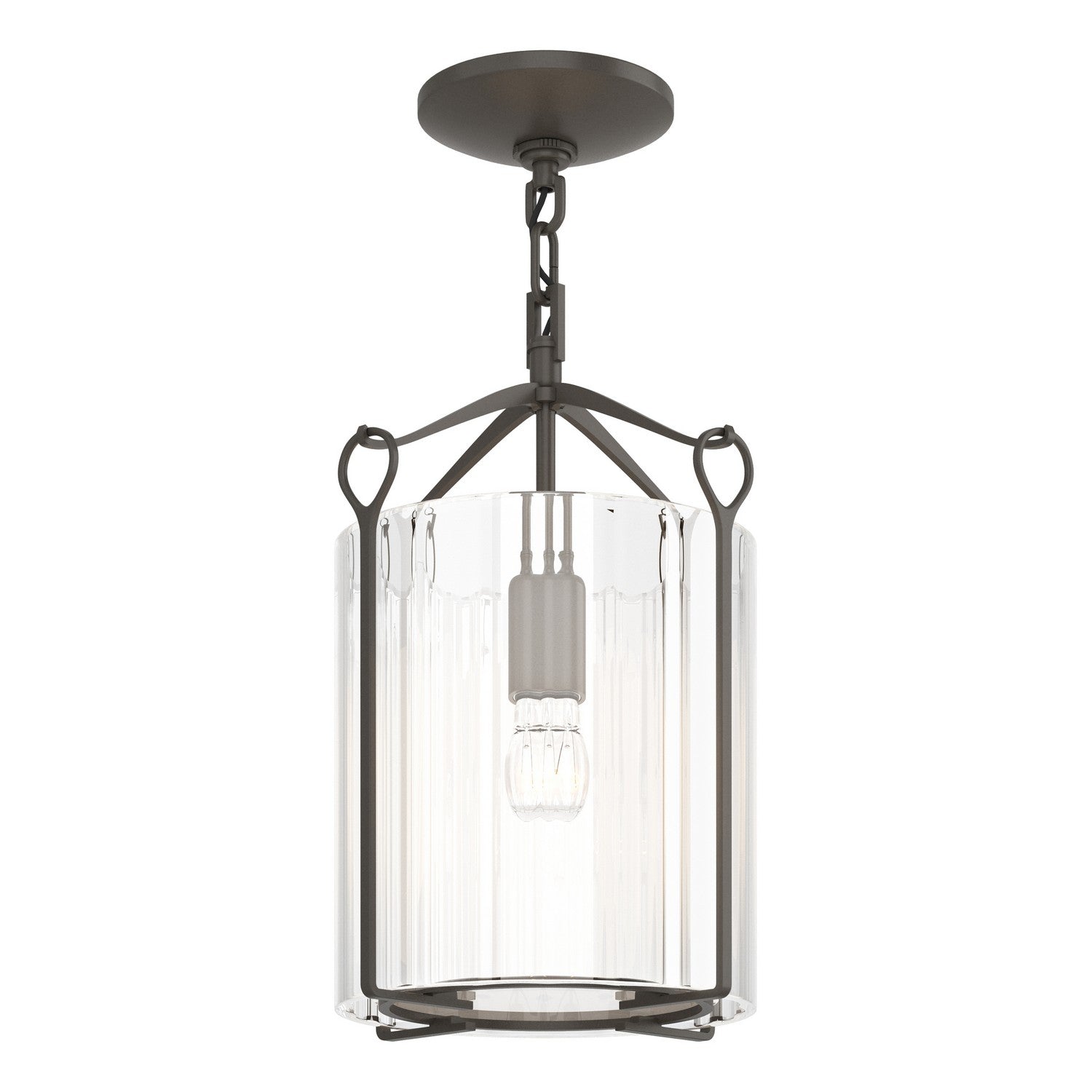 Hubbardton Forge - 121140-SKT-07-ZM0137 - Bow Semi-Flush - Bow - Dark Smoke