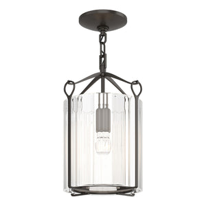 Hubbardton Forge - 121140-SKT-14-ZM0137 - One Light Semi-Flush Mount - Bow - Oil Rubbed Bronze