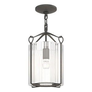 Hubbardton Forge - 121140-SKT-20-ZM0137 - One Light Semi-Flush Mount - Bow - Natural Iron