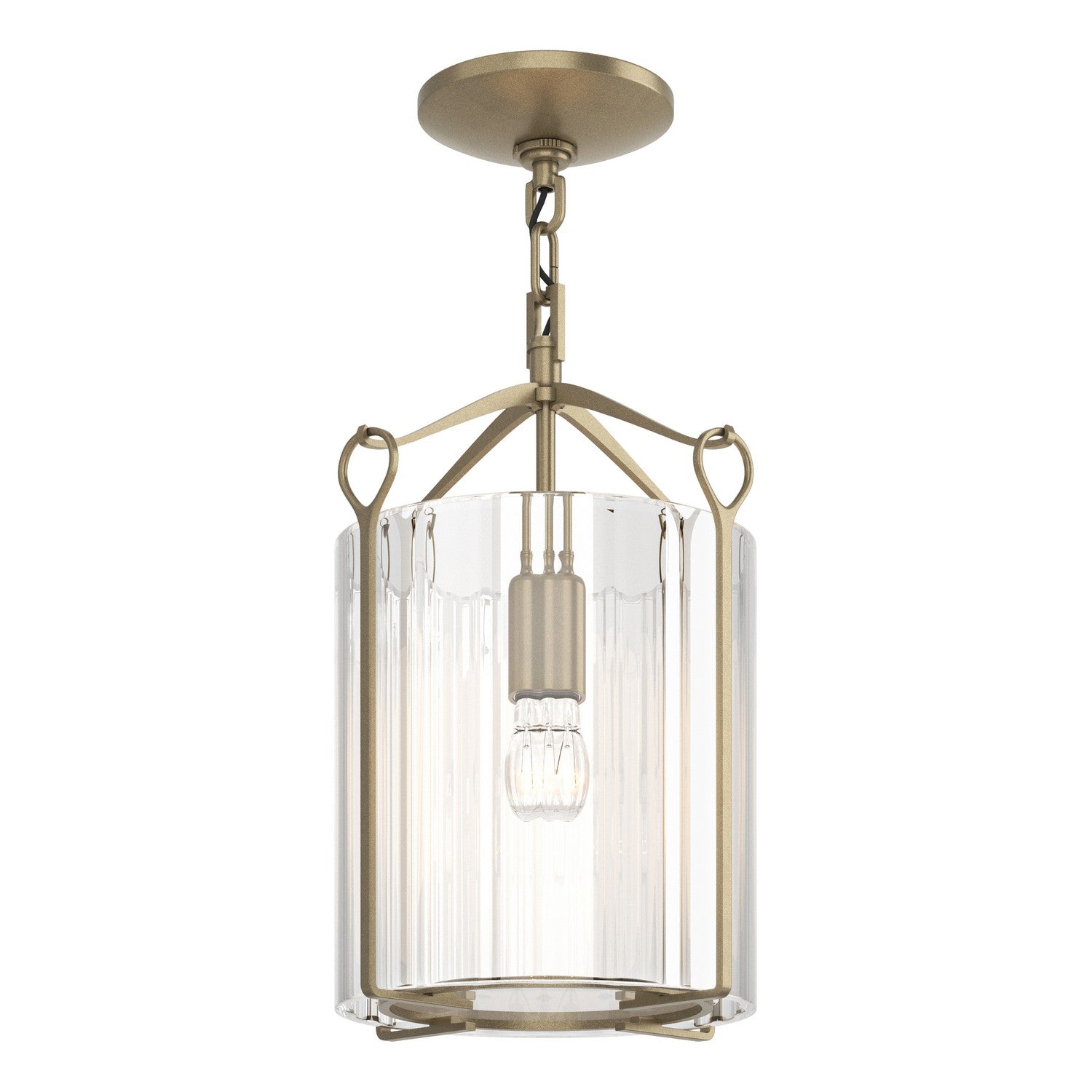 Hubbardton Forge - 121140-SKT-84-ZM0137 - Bow Semi-Flush - Bow - Soft Gold