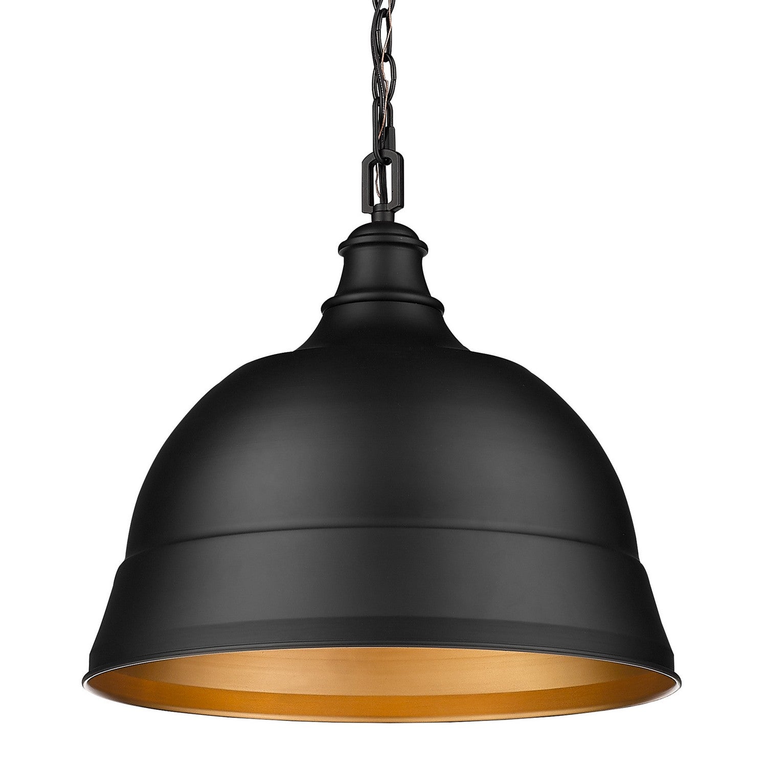 Golden - 7313-L BLK - Two Light Pendant - Rebel - Matte Black