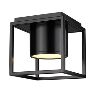 Golden - 9092-FM7 BLK-BLK - LED Flush Mount - Desmond - Matte Black