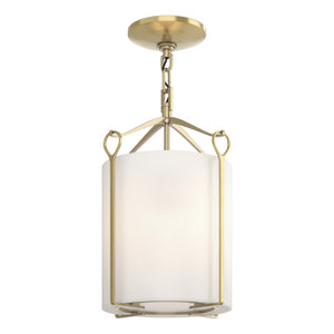 Hubbardton Forge - 121140-SKT-86-GG0137 - One Light Semi-Flush Mount - Bow - Modern Brass