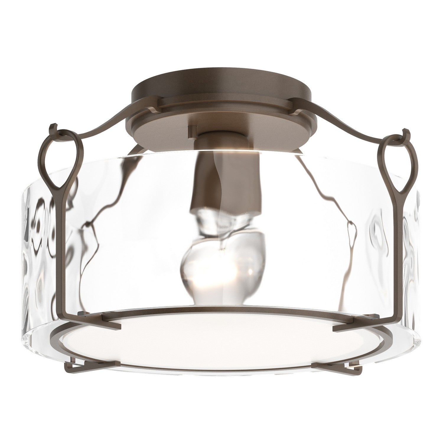 Hubbardton Forge - 121142-SKT-05-LL0218 - Bow Medium Semi-Flush - Bow - Bronze