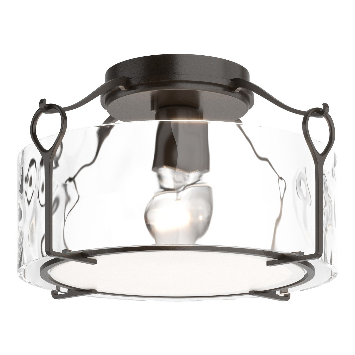 Hubbardton Forge - 121142-SKT-14-LL0218 - Bow Medium Semi-Flush - Bow - Oil Rubbed Bronze