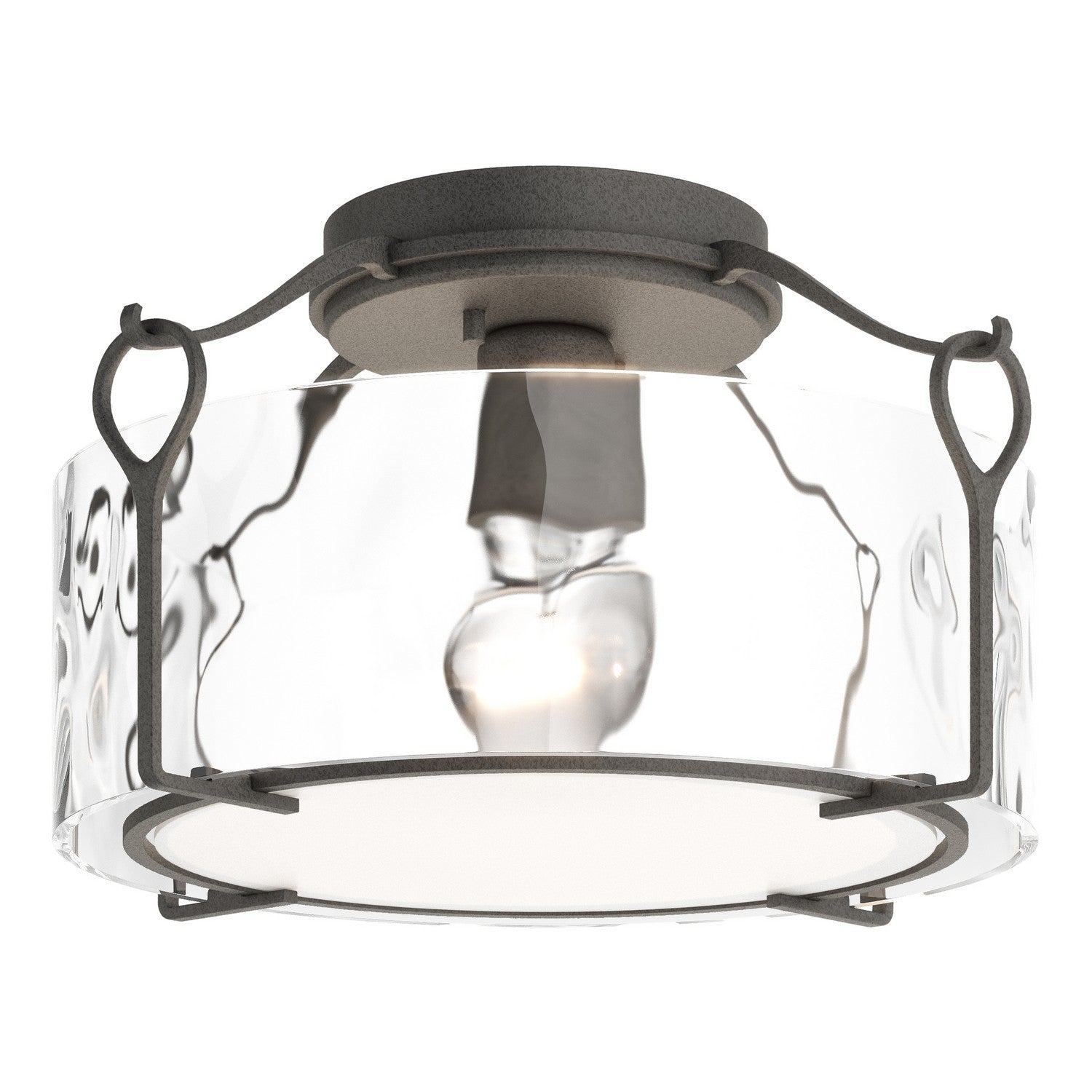 Hubbardton Forge - 121142-SKT-20-LL0218 - Bow Medium Semi-Flush - Bow - Natural Iron