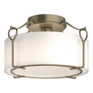 Hubbardton Forge - 121142-SKT-84-GG0218 - One Light Semi-Flush Mount - Bow - Soft Gold