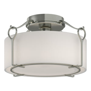 Hubbardton Forge - 121142-SKT-85-GG0218 - One Light Semi-Flush Mount - Bow - Sterling