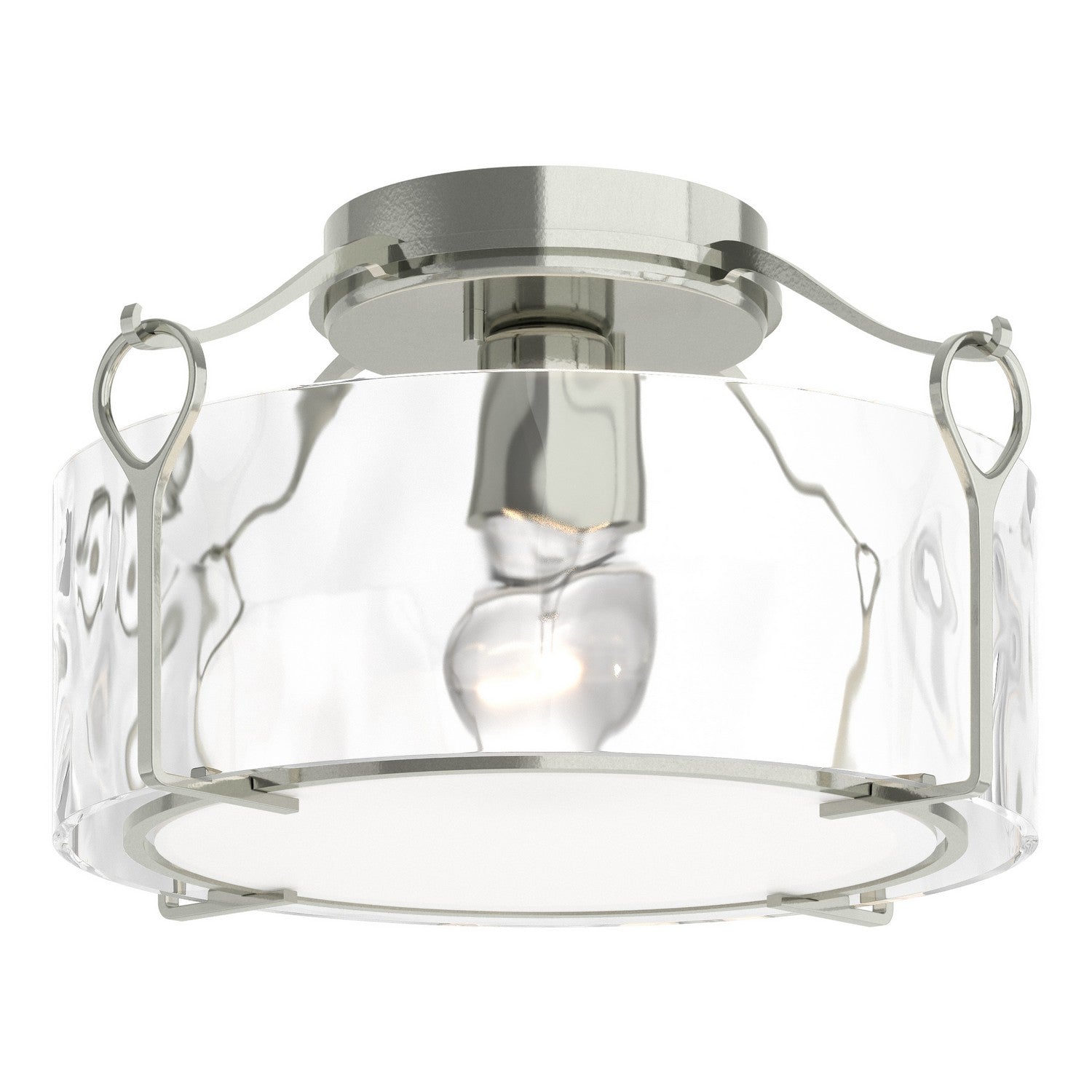 Hubbardton Forge - 121142-SKT-85-LL0218 - Bow Medium Semi-Flush - Bow - Sterling