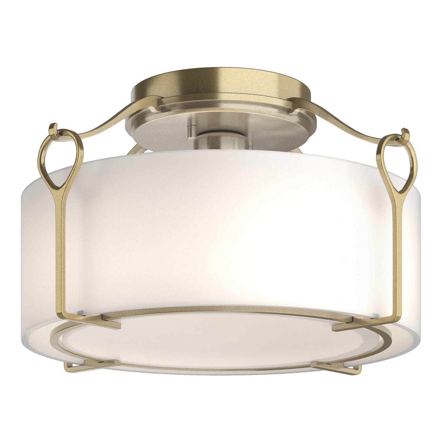 Hubbardton Forge - 121142-SKT-86-GG0218 - Bow Medium Semi-Flush - Bow - Modern Brass