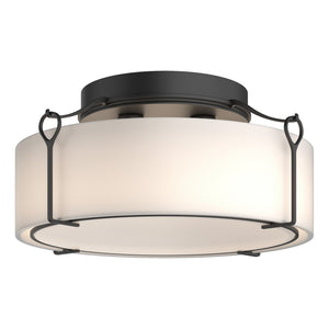 Hubbardton Forge - 121145-SKT-10-GG0216 - Four Light Semi-Flush Mount - Bow - Black