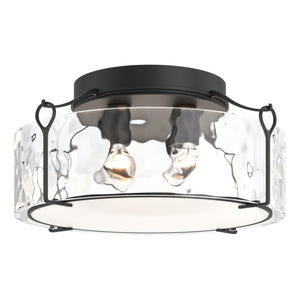Hubbardton Forge - 121145-SKT-10-LL0216 - Four Light Semi-Flush Mount - Bow - Black