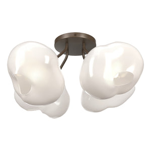 Hubbardton Forge - 121370-SKT-05-FD0710 - Four Light Semi-Flush Mount - Ume - Bronze