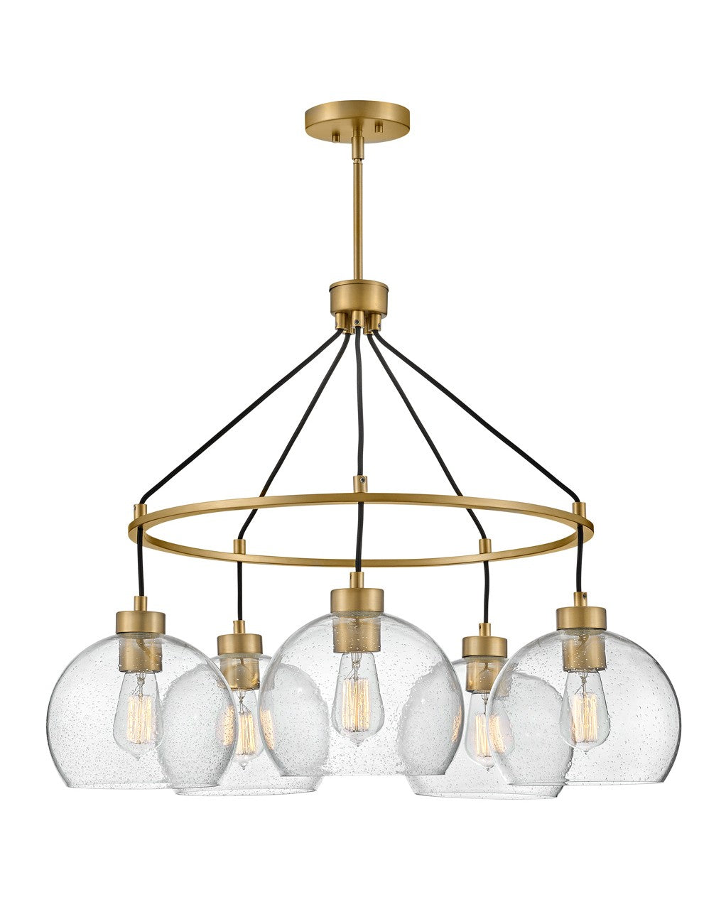 Lark - 83014LCB - LED Chandelier - Rumi - Lacquered Brass