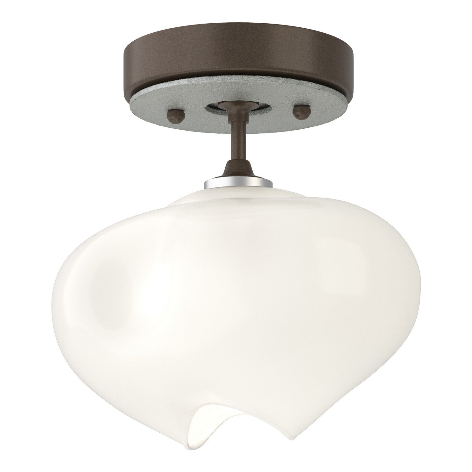 Hubbardton Forge - 121372-SKT-05-82-FD0710 - One Light Semi-Flush Mount - Ume - Bronze