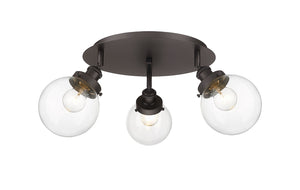 Innovations - 916-3C-OB-G202-6 - Three Light Flush Mount - Downtown Urban - Oil Rubbed Bronze