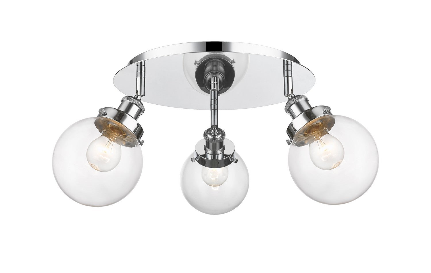 Innovations - 916-3C-PC-G202-6 - Three Light Flush Mount - Downtown Urban - Polished Chrome