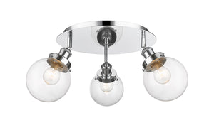 Innovations - 916-3C-PC-G202-6 - Three Light Flush Mount - Downtown Urban - Polished Chrome