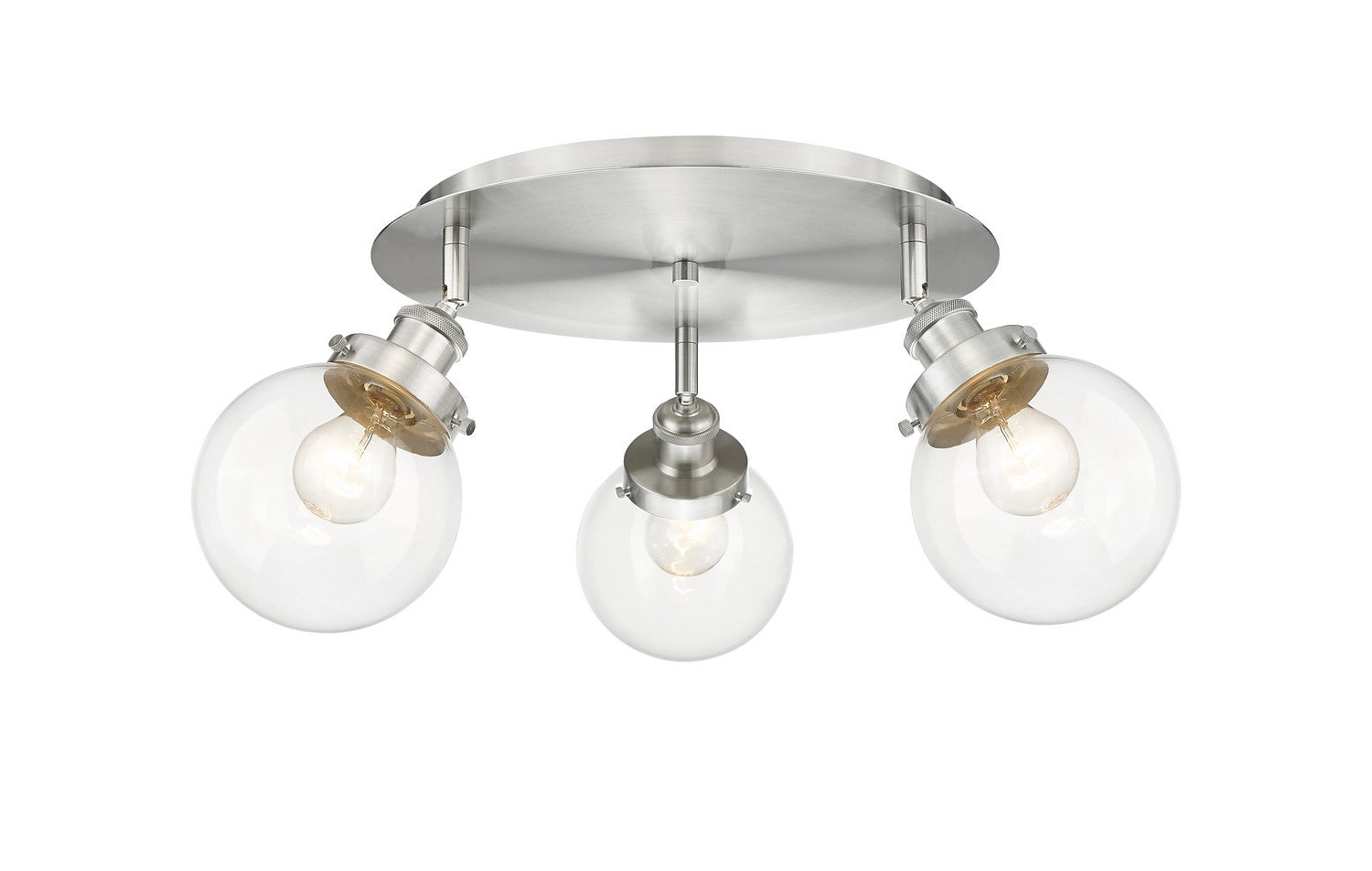 Innovations - 916-3C-SN-G202-6 - Three Light Flush Mount - Downtown Urban - Satin Nickel