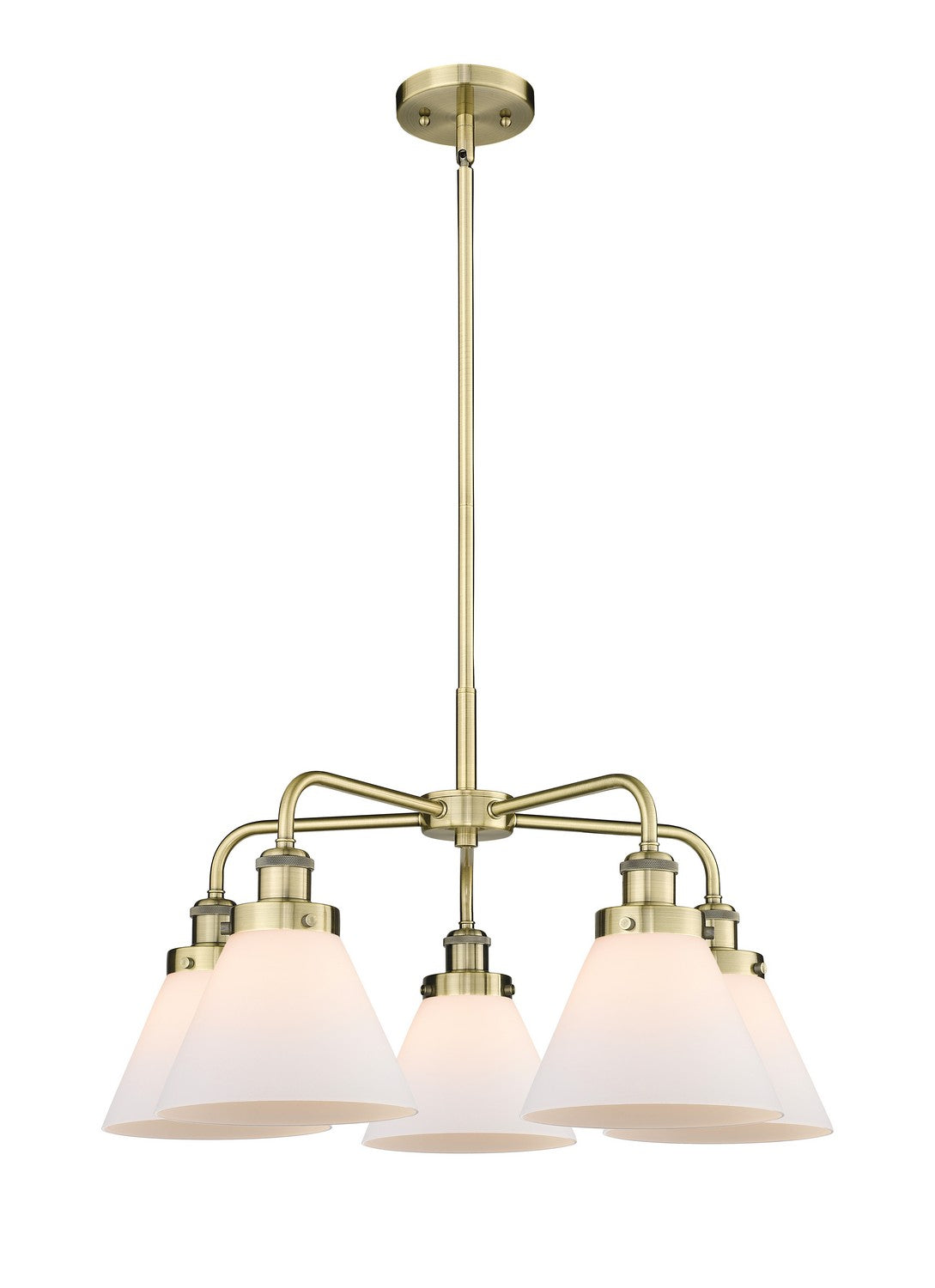 Innovations - 916-5CR-AB-G41 - Five Light Chandelier - Ballston Urban - Antique Brass